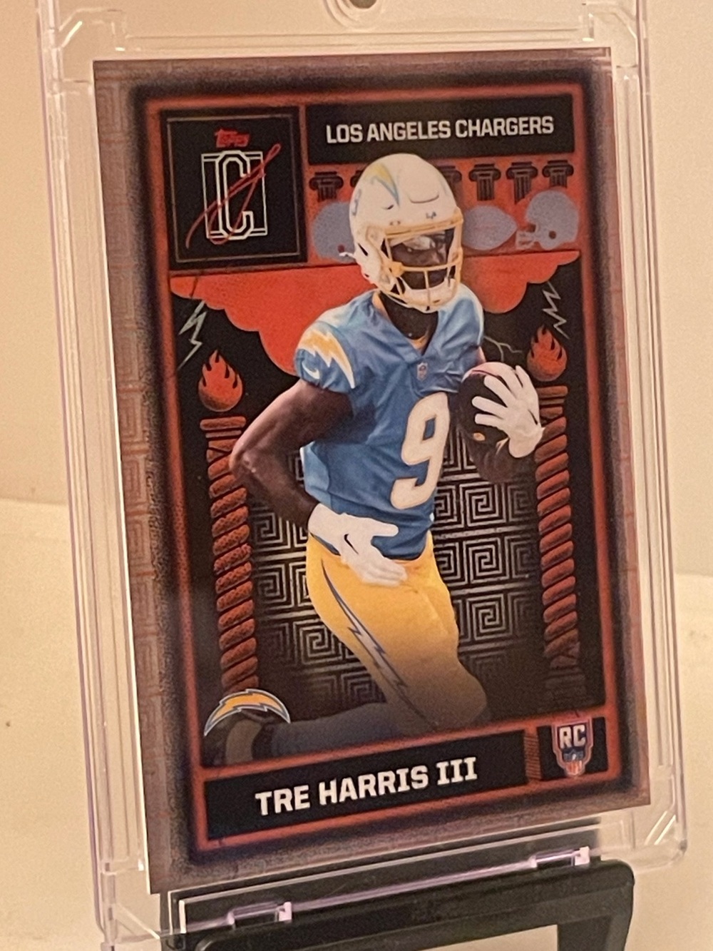 Tre Harris 2025 Signature Class-Case Hit SSP Rookie Card-LA Chargers